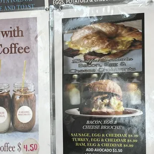 Specials below menu May 2022