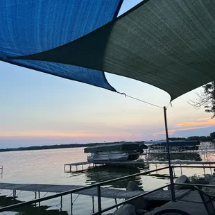 Looking over the lake.