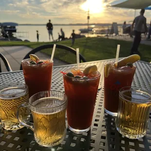 Bloody Marys and the view