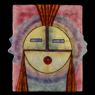 Tawakatsina, perfect for the corporate office. 6 layers of glass powder designed by artist Glenn Trembley, owner of Springfield Artworks