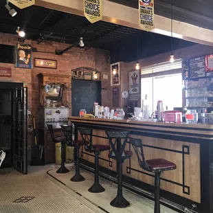 View of the ice cream shop. Very authentic feel!