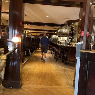 the entrance to the restaurant