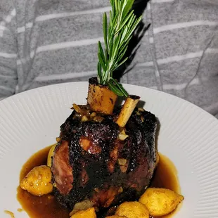 Braised Pork Shank w/ Asiago Gnocchi