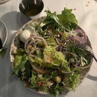 Tossed salad made with special requests.