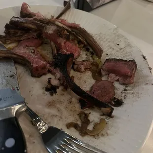 Undercooked lamb