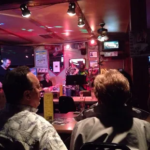 a band playing