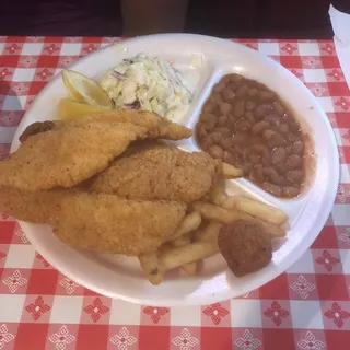 Regular Catfish Filet Dinner