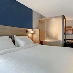 View from armoire toward door (top right) showing King Suite layout