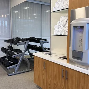 Workout room stations