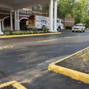 We had to evacuate at 7:00 Am because the fire alarm started going off it was cold out and I didn't get to finish my breakfast