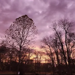 Outside our apartment on the sidewalk (also our view)