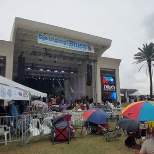 Got rained out for a little bit.