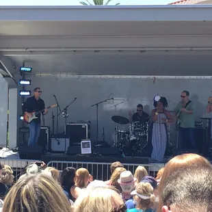 Mama Blue on the side stage