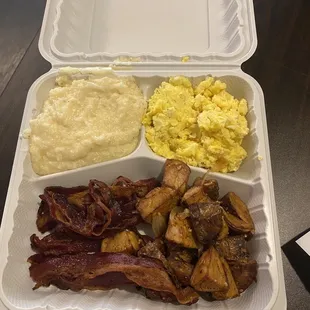 Beef bacon breakfast