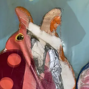 Exposed wood on the only access into the child's play ground area