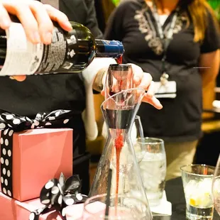 Wine pouring