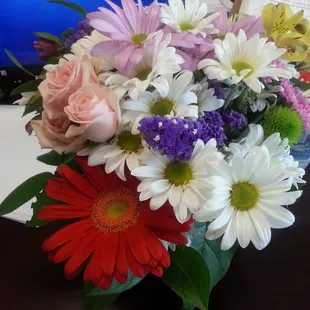 Got these amazing flowers sent to my workplace.