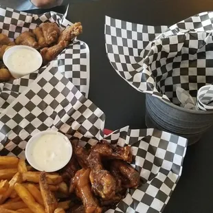 Our wings meal.