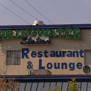 restaurant and lounge sign