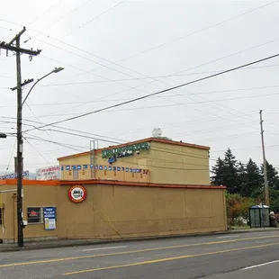 the corner of the street