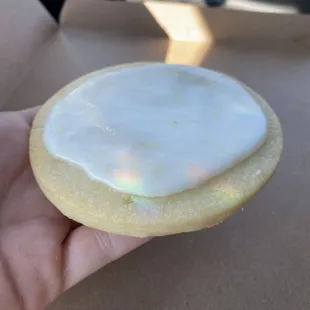 Frosted Lemon Shortbread Cookie