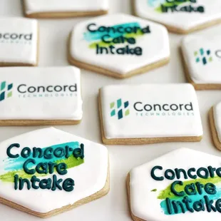 Corporate logo cookies