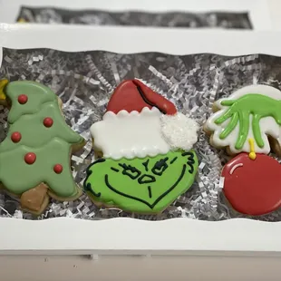 Grinch holiday cookie box