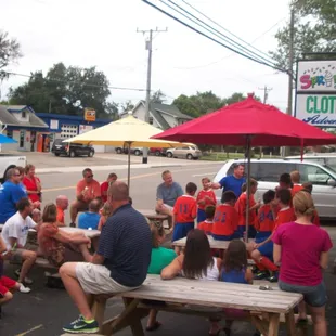 Bring your sports team and enjoy a cone on a hot day.