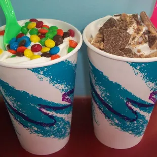 Try a flurry.  You can have it layered or mixed.