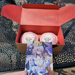 March 7th cupcakes. The flavor was lemon blueberry with a raspberry frosting