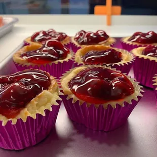 a variety of cupcakes