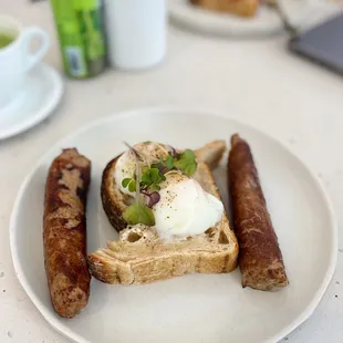 2 sausage &amp; eggs