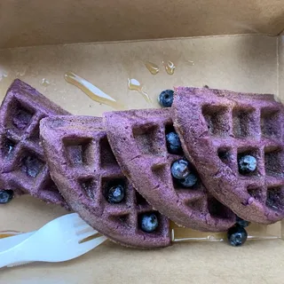 Japanese Blueberry Mochi Waffle