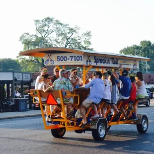 Party Biking in Overton Square, Midtown Memphis