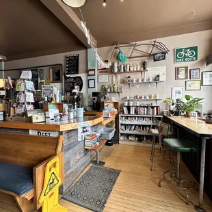 the interior of the restaurant