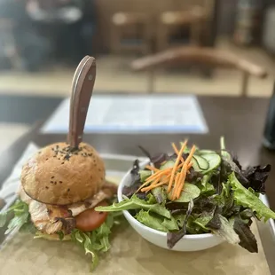 Salmon Club Sandwich
