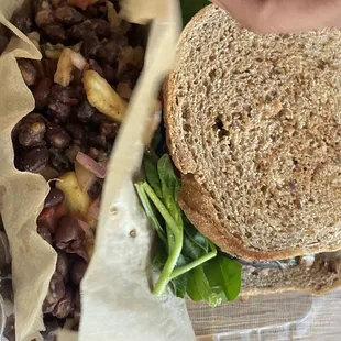Close up of the Bean Salad