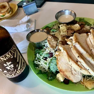 Caesar salad with grilled chicken.