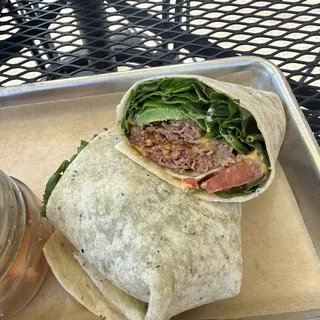Meatless Burger Wrap - Vegan