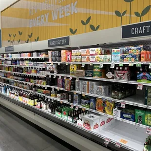 Craft beer section