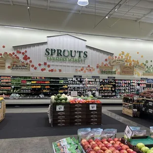 the produce section