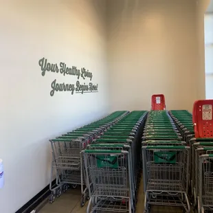 Cart area inside new Sprouts store