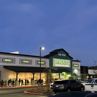 people walking in line