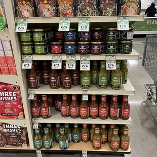 a grocery store display