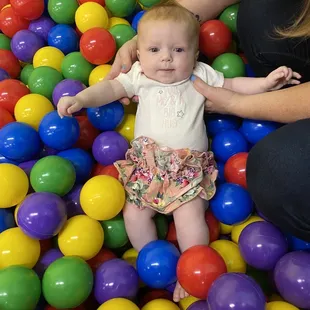Can't wait to be older and play in the ball pit on my own!