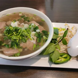 The deluxe meat pho