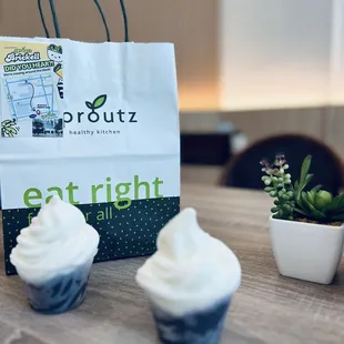 Froyo-fusion! Acclaimed Probiotic frozen yogurt swirled with organic Brazilian açai