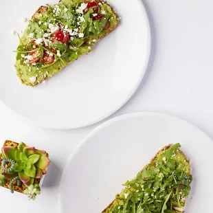 Delicious avocado toast made with FRESH avocados and hearty 9-grain bread.