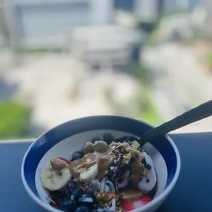 Froyo-fusion! Acclaimed Probiotic frozen yogurt swirled with organic Brazilian açai
