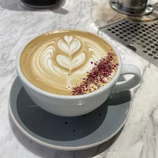 Rose latte